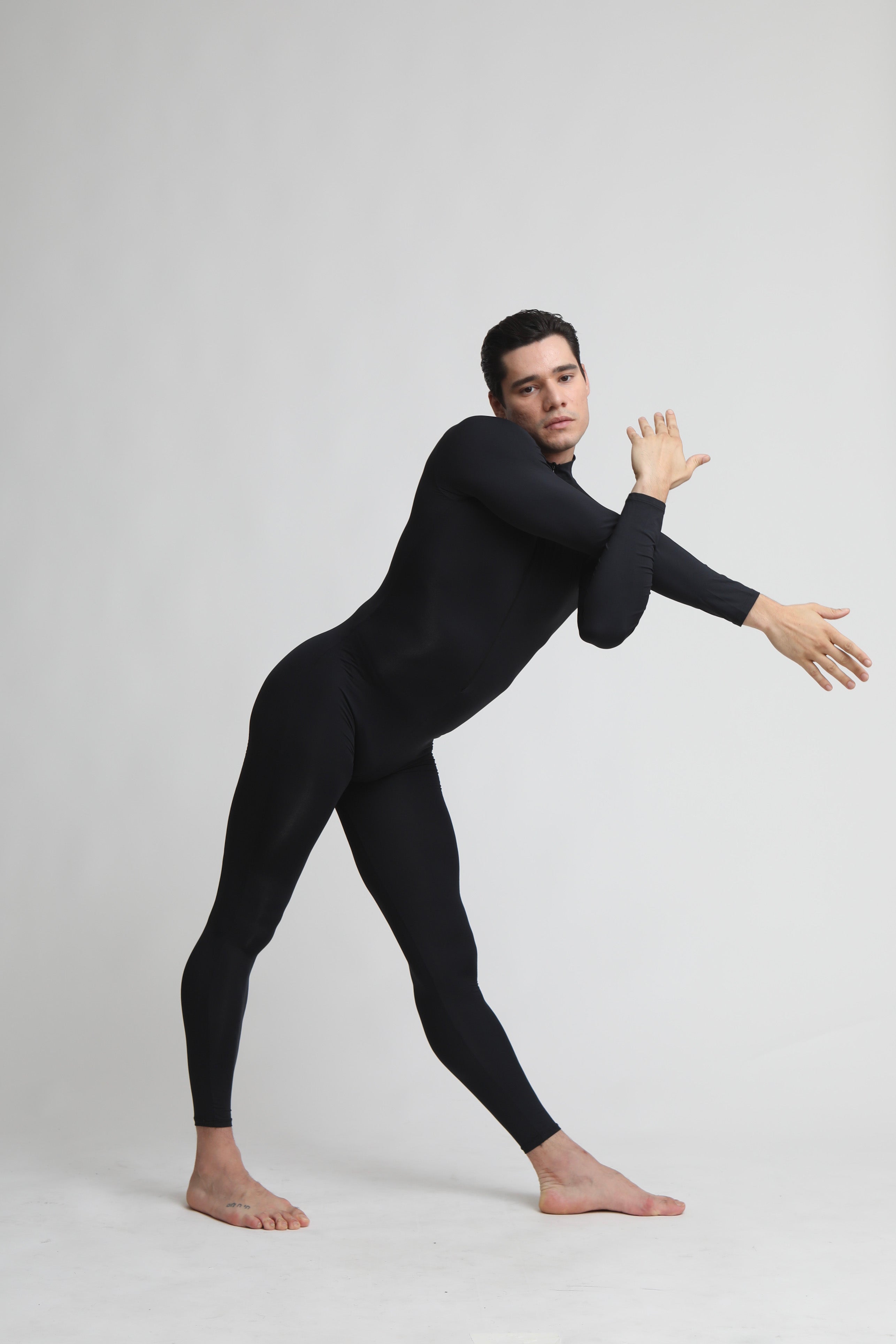 Zenith Sleeve Unitard - BLACK