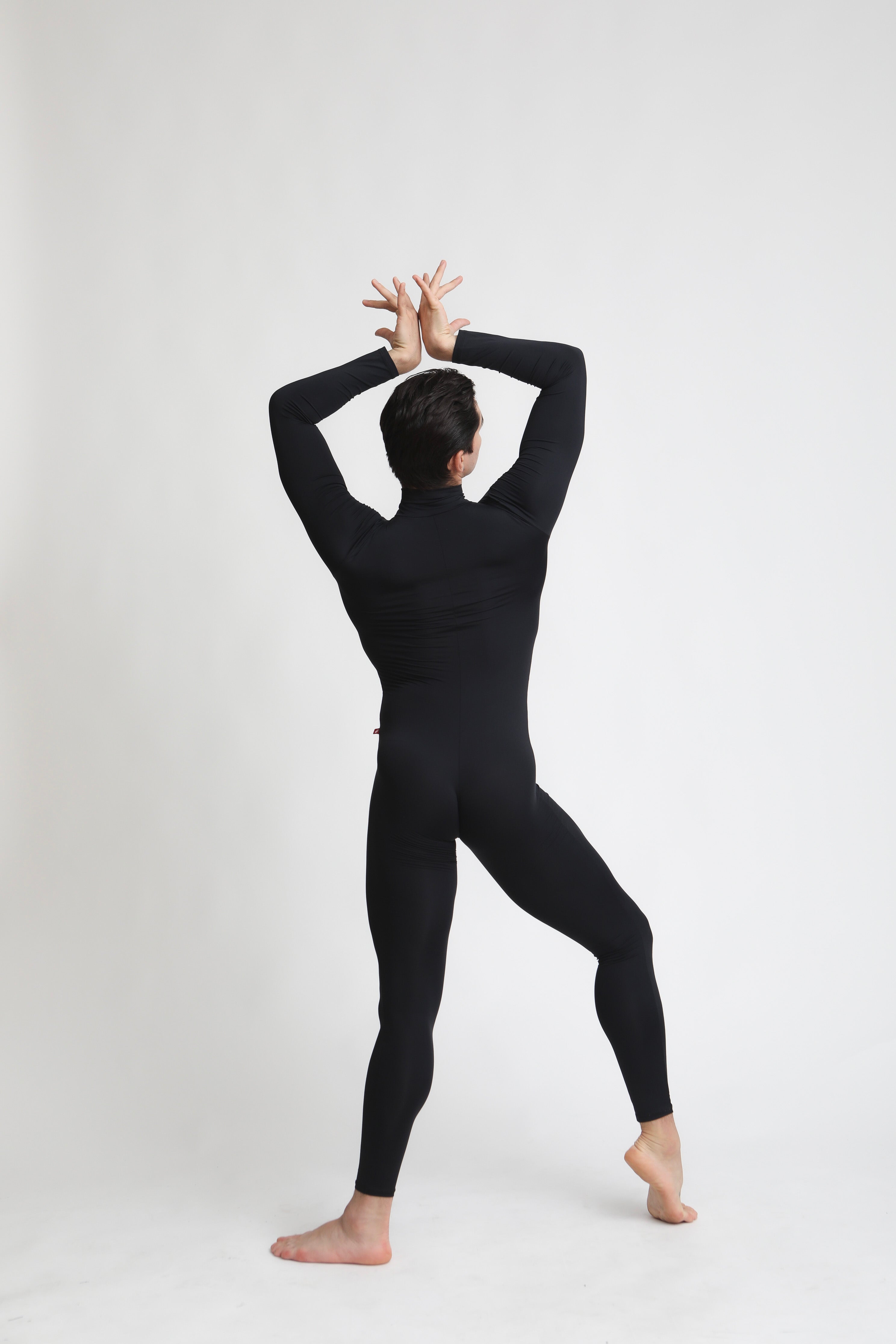Zenith Sleeve Unitard - BLACK