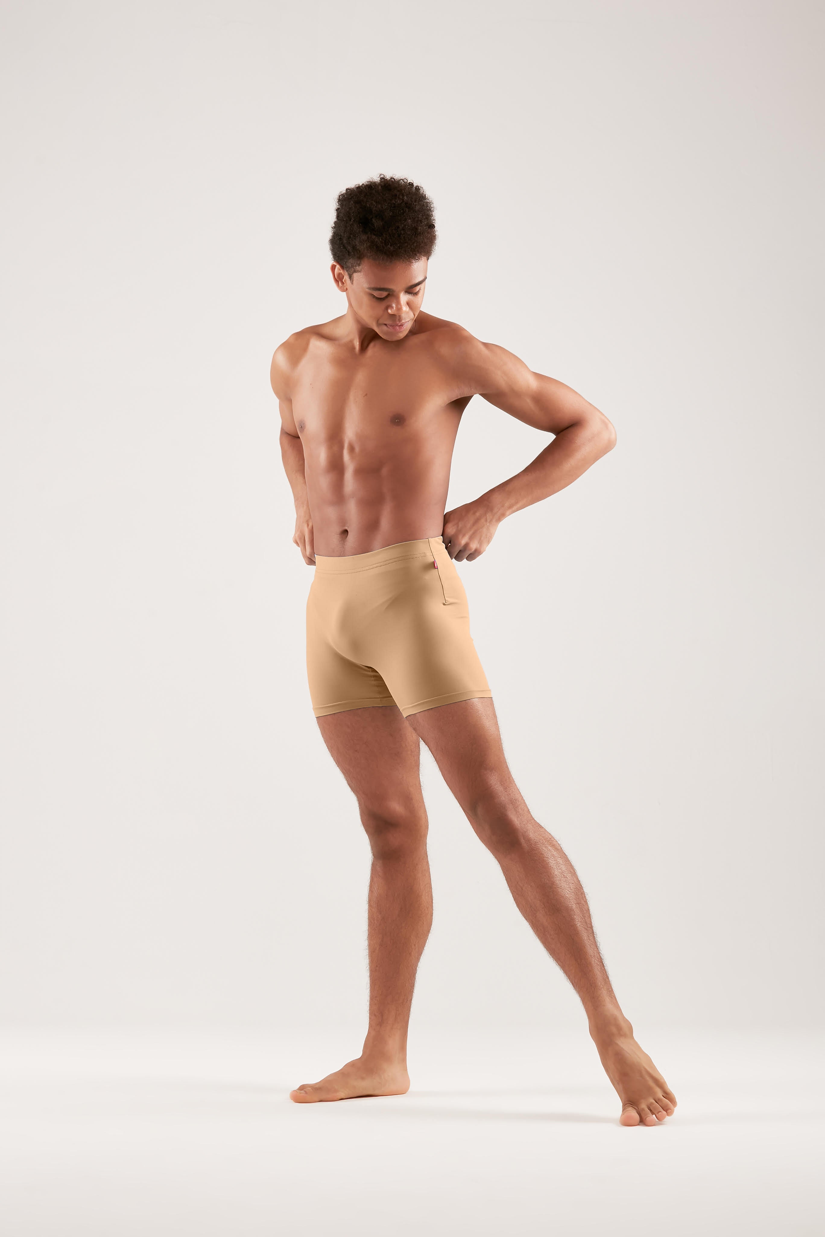 Microfiber Classic Shorts - BEIGE
