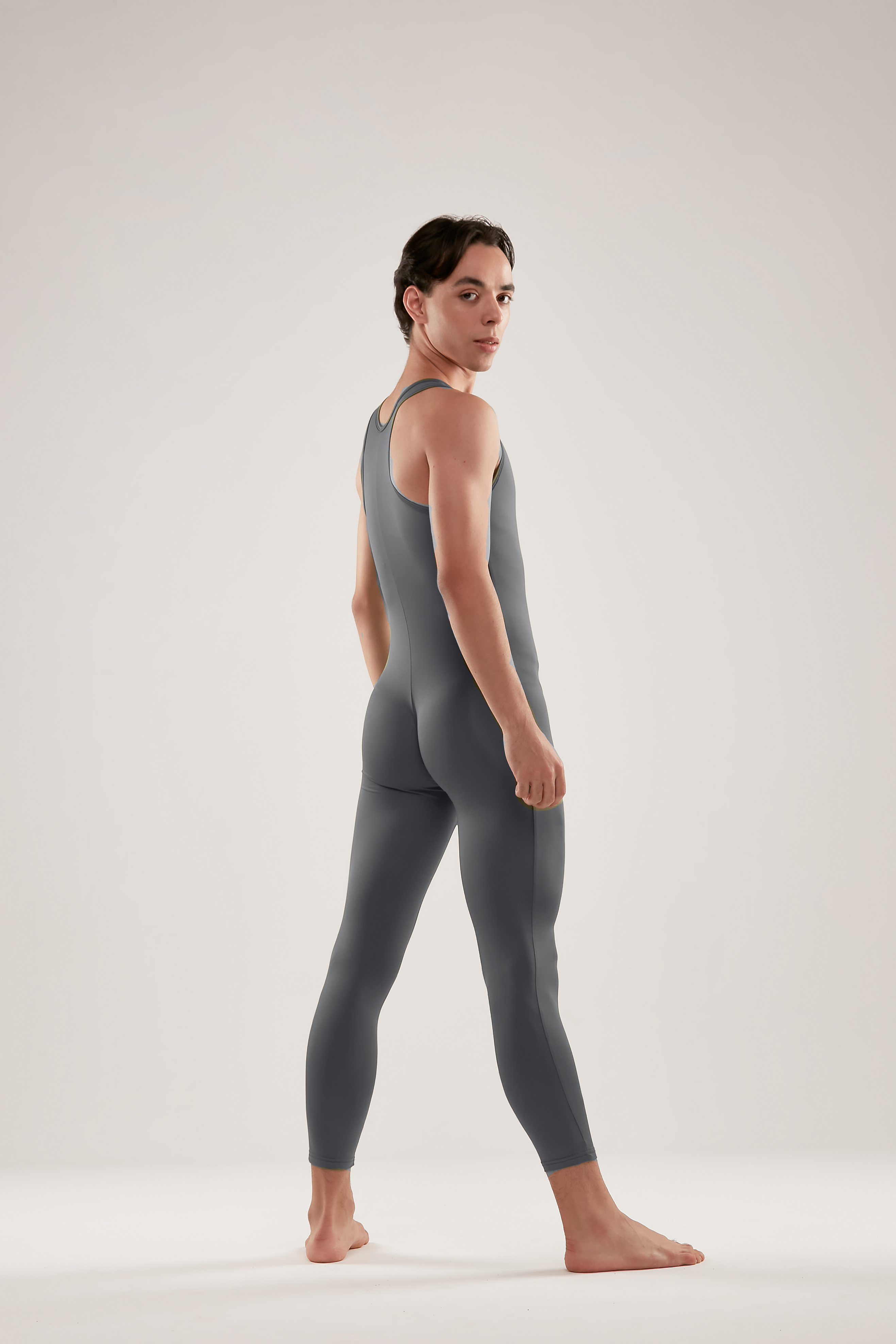 Microfiber Classic Unitard - DARK GRAY