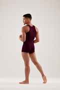 Microfiber Classic Biketard - MERLOT