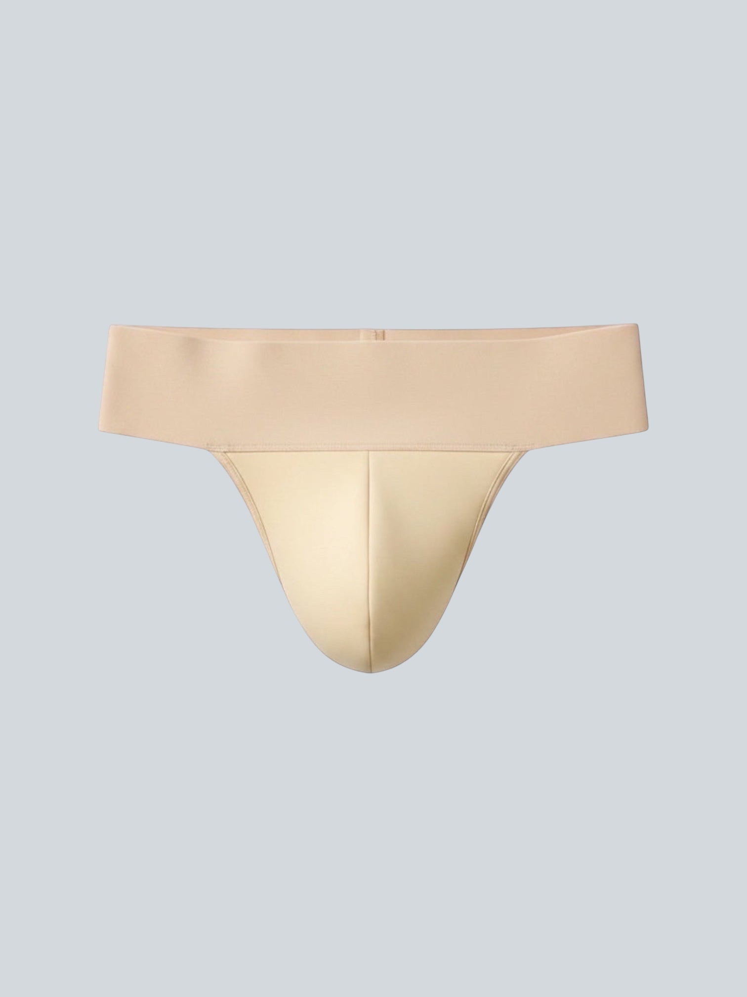 Furlan Dancewear beige dance belt with supportive padding and smooth swimwear-like fabric.