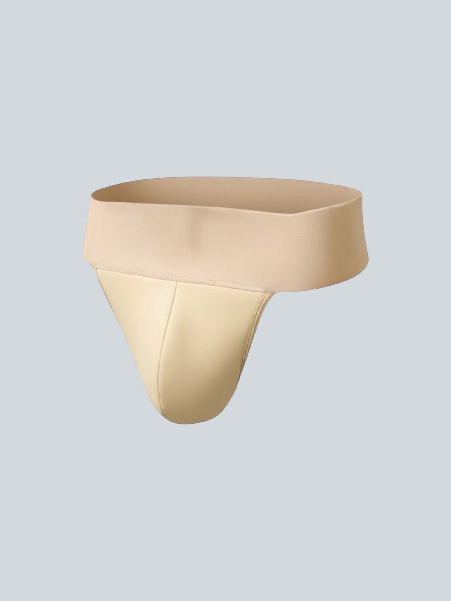 Furlan Dancewear beige padded dance belt with smooth swimwear-like fabric for support and comfort.